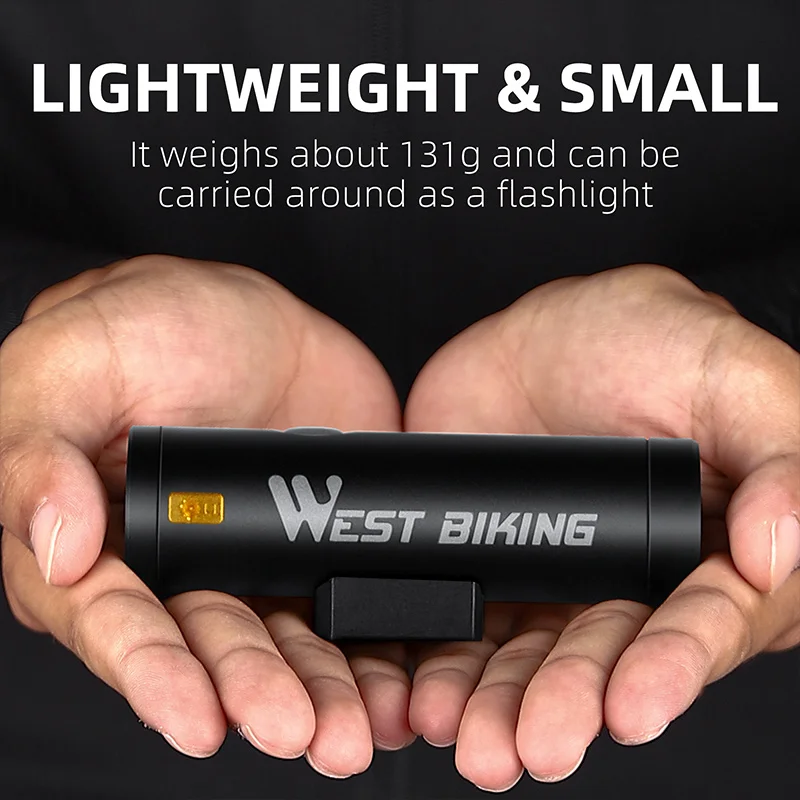 WEST BIKING 2000 Lumen Bicycle Headlight IPX6 Waterproof Type-C Charging Bike Front Light MTB Road Bike Light Cycling Flashlight