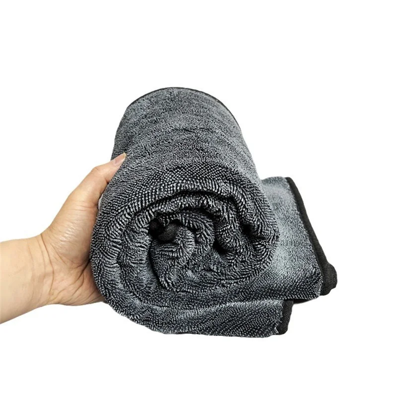 Ultra-Soft Double Layer Microfiber Cleaning Towel for Auto Detailing and Care