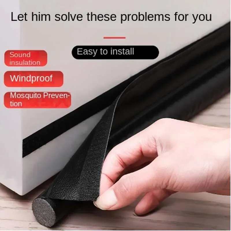 Sealing Strip Tape Sealing Strip Door Seam Door Bottom Sealing Strip Sound Insulation Wind Foam Tape Bedroom Gap Waterproof Handwork