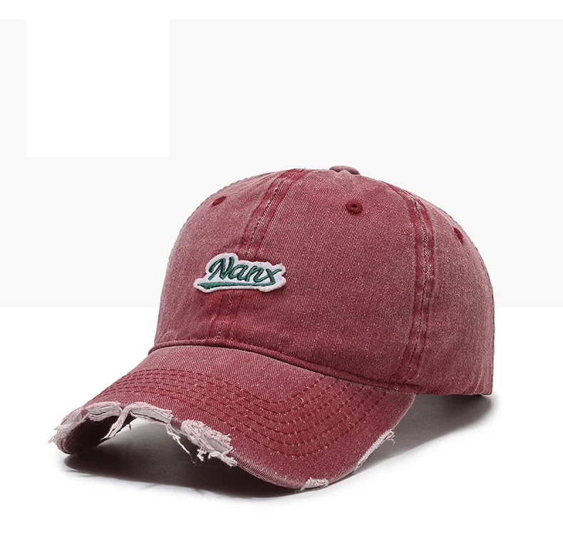 Cappellino da baseball uomo stile coreano vintage distressed_voghion.com