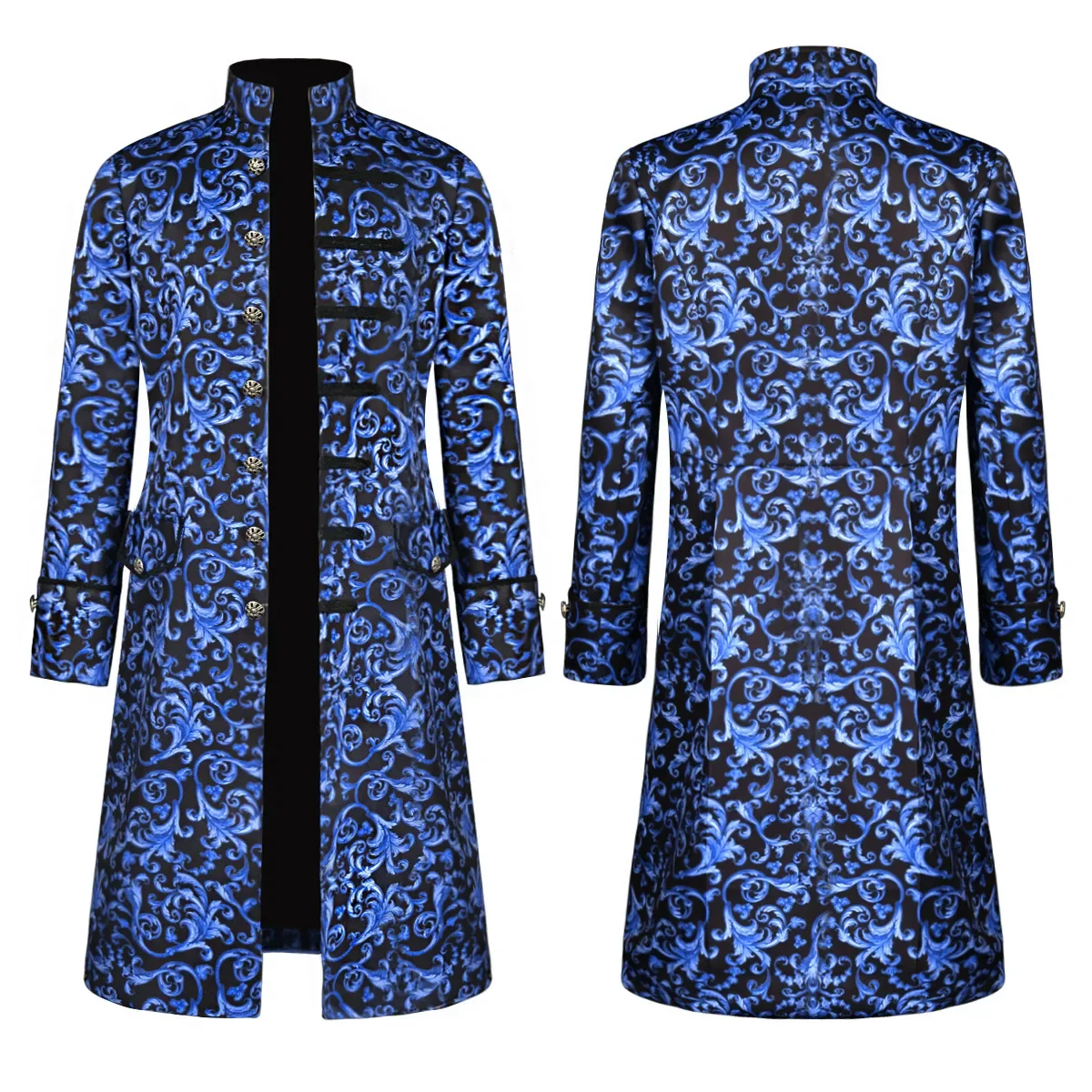

New European And American Men's Printed Retro Coat