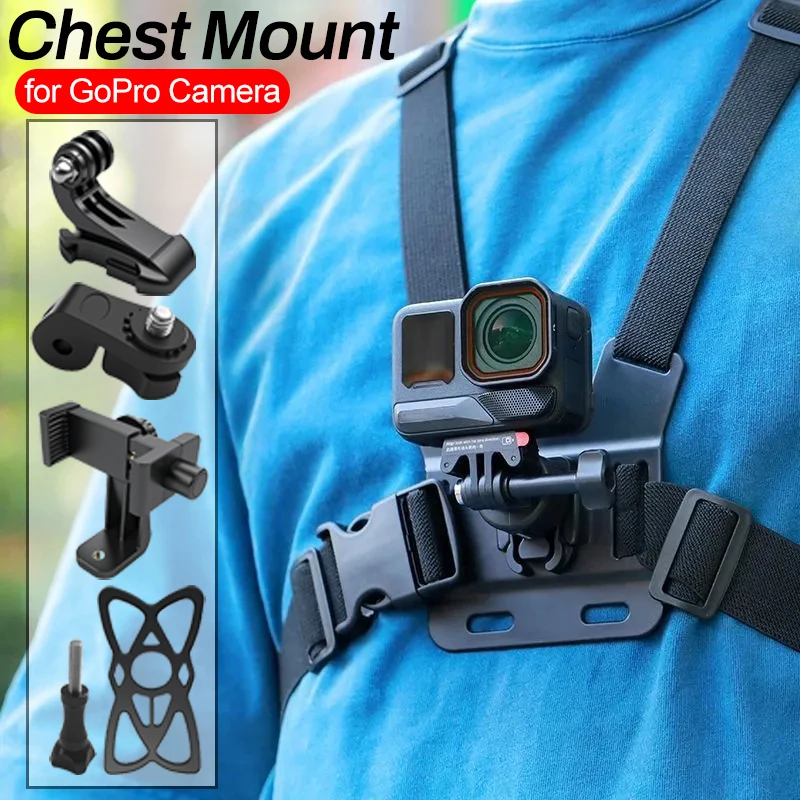 Harnais Poitrine GoPro Accessoires 6 Pièces Lot