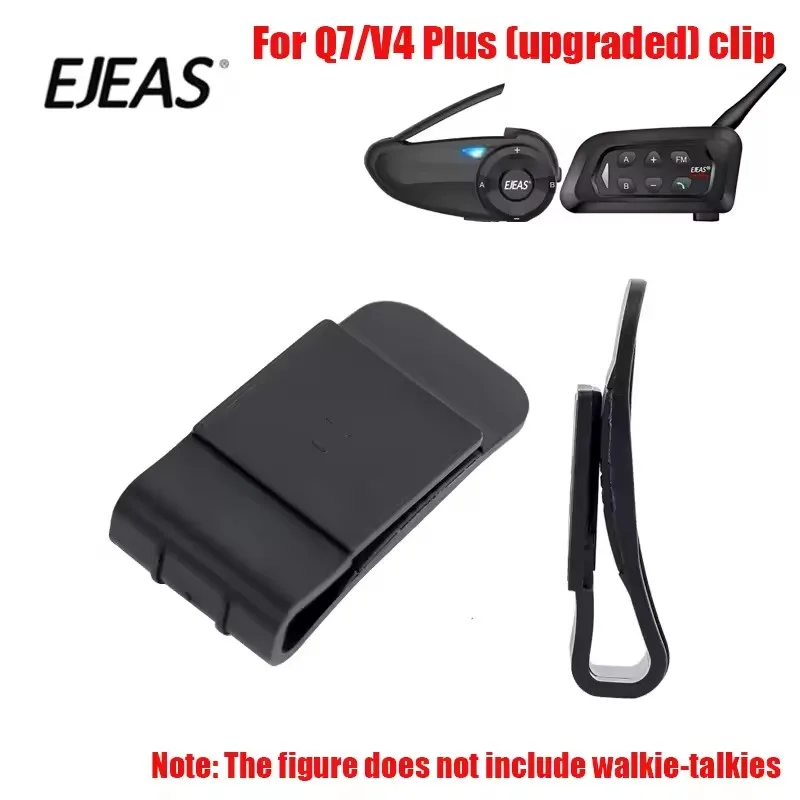 2PCS Original EJEAS V6 PRO+ V4 Plus Q7 Q8 Motorcycle Helmet Headset Clamp Helmet Intercom Mounting Clip Double-Sided Tape Bases