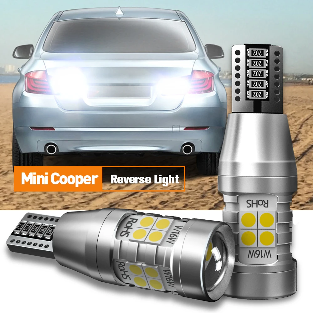 2x Led Reverse Light Blub Backup Lamp W16w T15 921 Canbus For Mini