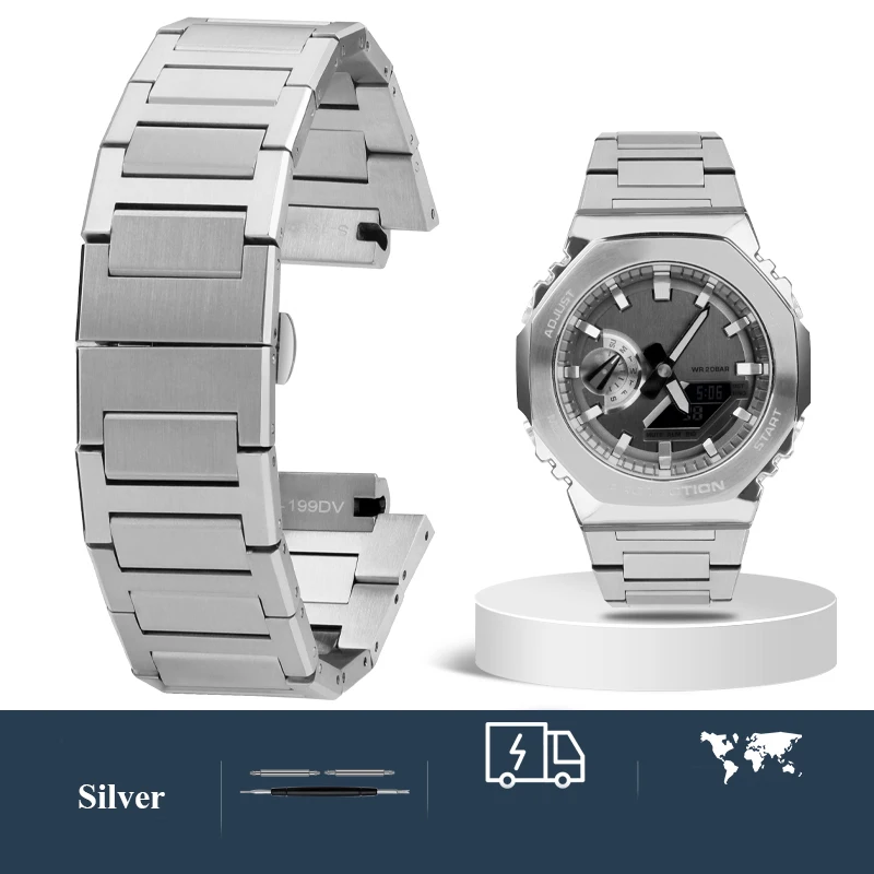 修正された金属時計バンドブレスレット男性のストラップカシオG-SHOCK