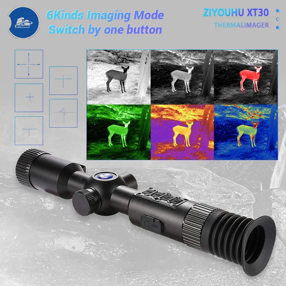 

XT30 384x288 Thermal Scope Sight BDC Shooting Hunting Aim Searching Hotspot Tracking 6 Pseudo Color Thermal Imaging Rifle Aiming
