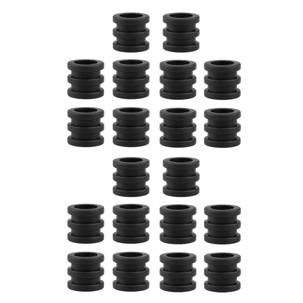20 Pieces 16mm Foosball Rod Bumper er for Standard Fussball Table Soccer