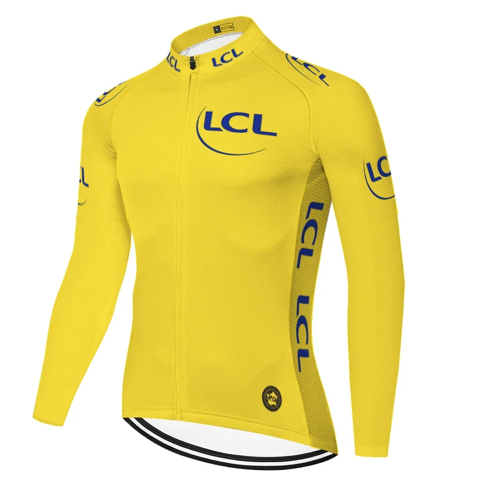 Summer New tour new de france cycling jersey Long Sleeve men maillot largo ciclismo MTB Bike jersey maillot bike shirt
