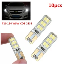 

10pcs T10 LED Car Canbus Super Bright License Plate Lamp Energy Saving Durable Silicone Car License Light Bulb