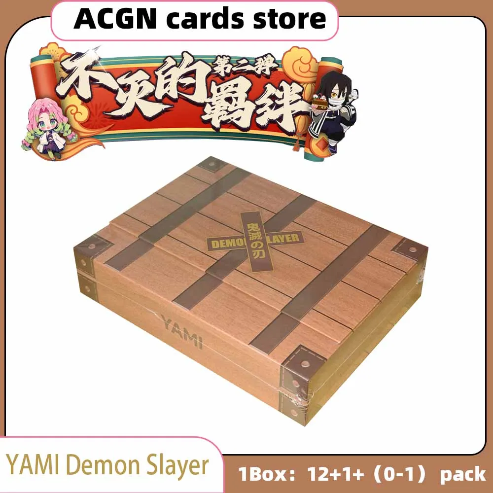 

Новинка, YAMI VoL.2 коробка-бустер для карт, рассекающий демонов, Kamado Nezuko Kochou Shinobu Kanroji Mitsuri, редкая карточная игрушка для детей, подарок