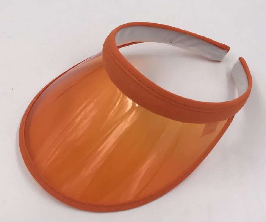 Neue Modische Sommer-Outdoor-Sportkappe mit Sonnenschutz, Unisex Transparenter Plastik-Visor-Hut, Bonbonfarbener PVC-Sonnenschutzhut mit UV-Schutz – Detail 3