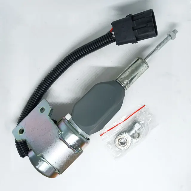 Solénoïde D'arrêt Carburant 12V Pour Moteur Cummins 4BT 6BT - Compatible Case IH, Hyundai, Woodward - Pièce De Rechange Fiable