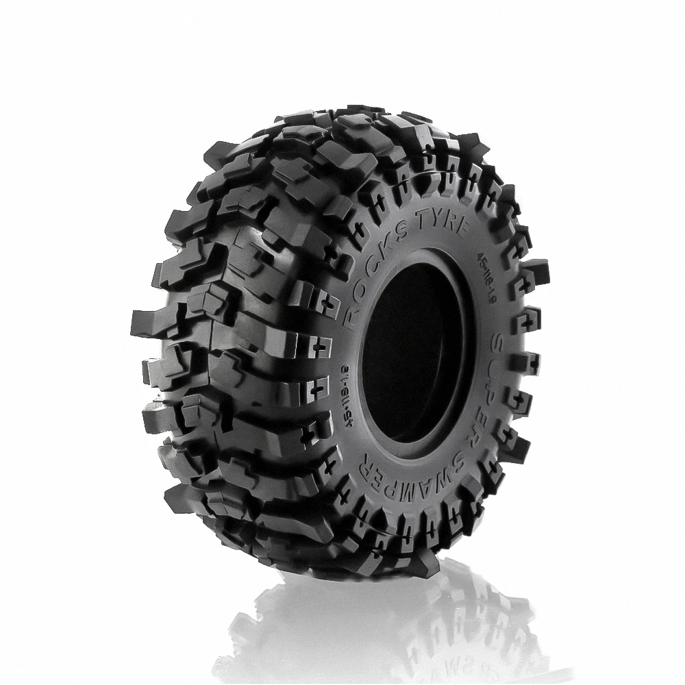 Pneus RC Crawler 1.9 1/10 4pcs Caoutchouc Souple Tout Terrain