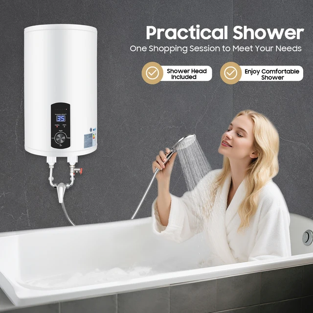 30 L chauffe-eau instantané 220 V réservoir d'eau de stockage électrique réservoir d'eau chaude mural pour cuisines salles de bains 1