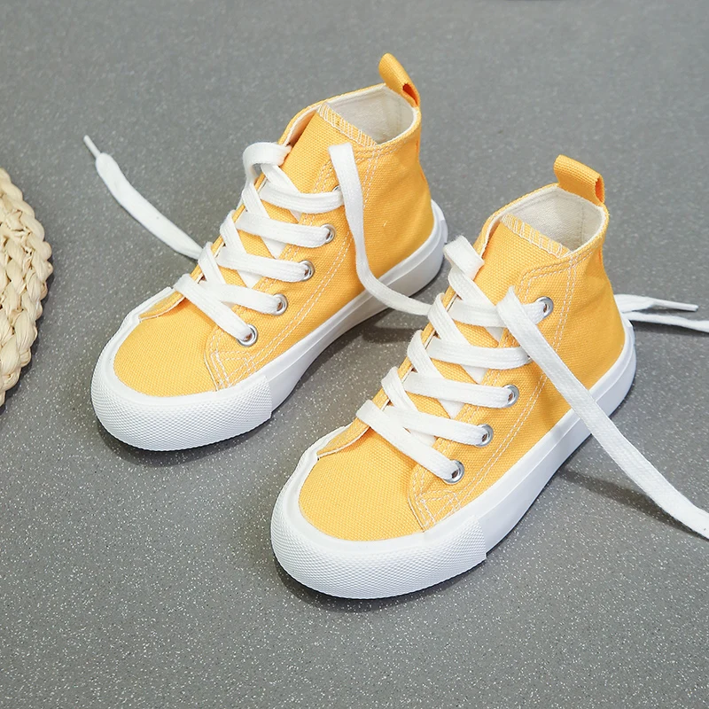 Children's Canvas Shoes - Breathable Kids Casual Lace-Up Sneakers | Unisex Footwear