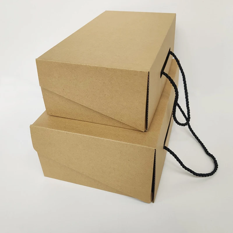 Cardboard Shoe Boxes with Handle – 3-Layer Corrugated Carton Gift Boxes for Packaging, ... - SKU CSB08560 - UGI Packaging