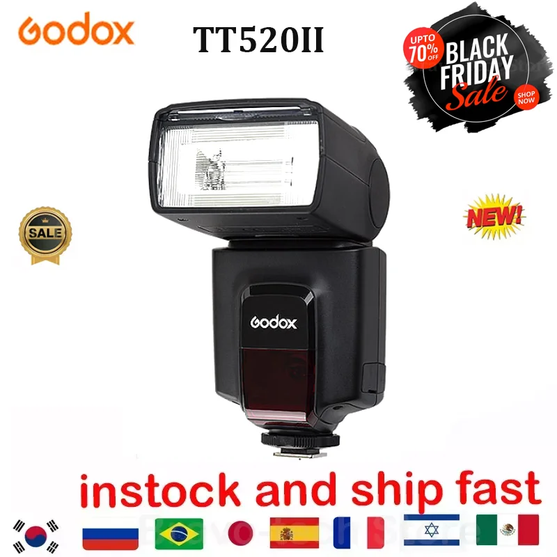 Godox Thinklite Camera Flash TT520II with Build in 433MHz Wireless