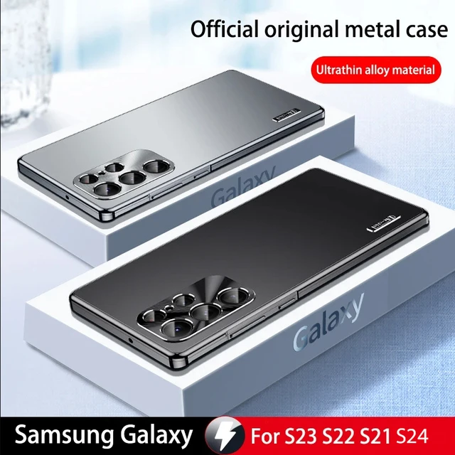 Handyhülle für Samsung Galaxy S24 Ultra Hülle Silikon Weiche Metall Matte  Textur S24 Ultra Tasche Case Schutzhülle für Samsung S24 Ultra: :  Elektronik & Foto