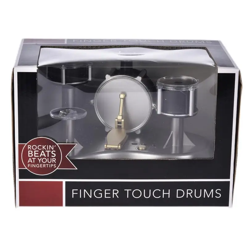 LiebeWH Set Batteria In Miniatura – Strumento Musicale Decorativo – Placcato Oro – 14 Cm – Per Scrivania, Ufficio, Casa – Regalo Originale