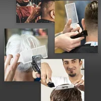 Peigne de coupe de cheveux de niveau professionnel, peigne pour coiffure à l'huile, peigne de nivellement, peigne de positionnement pour outils de coiffure pour hommes 5
