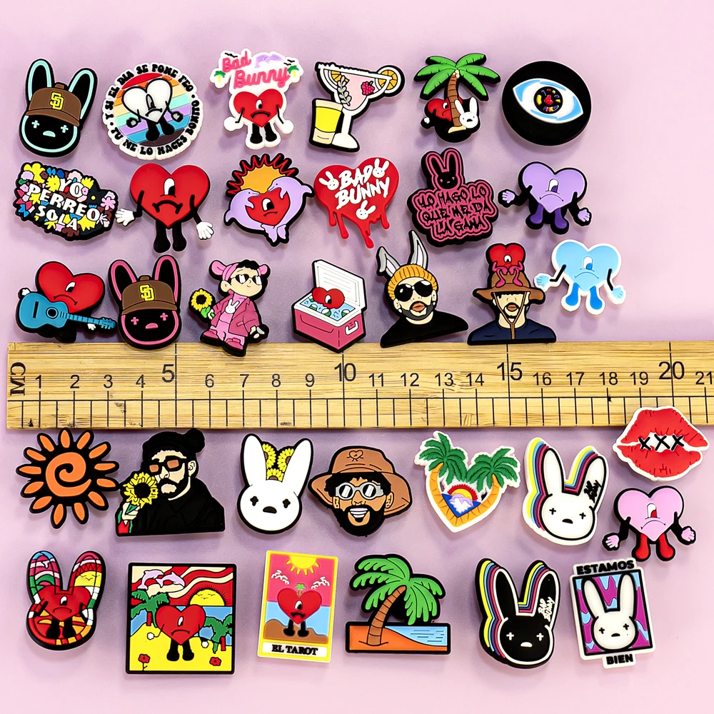 Bad Bunny Shoe Charms 1pcs shoe charms shoe decorations