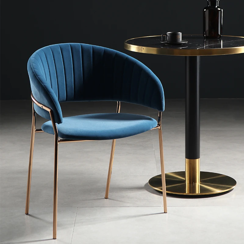 

Роскошный обеденный стул в скандинавском стиле, стул для ресторана, библиотеки, простой мягкий мешок, стул для спальни, стул для макияжа, мебель для отеля HY50CT