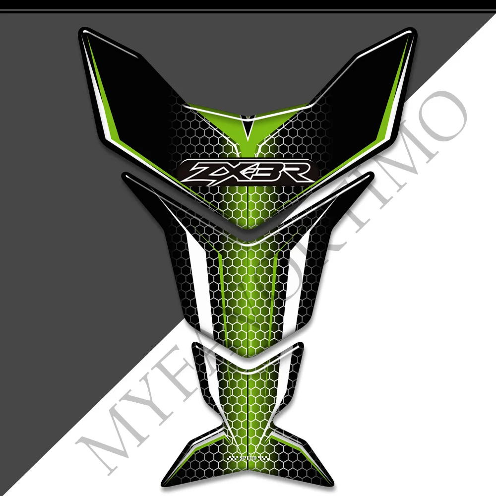 

Motorcycle Tank Pad Stickers Decals Emblem Logo Protector Gas Fuel Oil Kit Knee For Kawasaki Ninja ZX3R ZX 3R ZX-3R 300