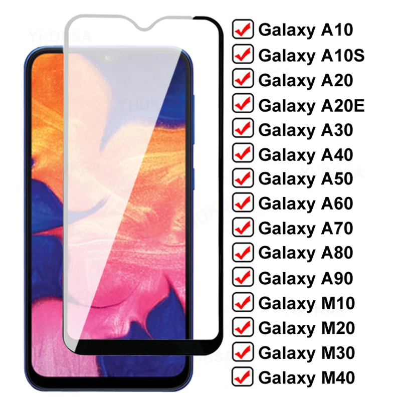 

9D Full Protective For Samsung Galaxy A10 A20 A20E A30 A40 A50 A60 Screen Protector A70 A80 A90 M10 M20 M30 M40 Glass Film