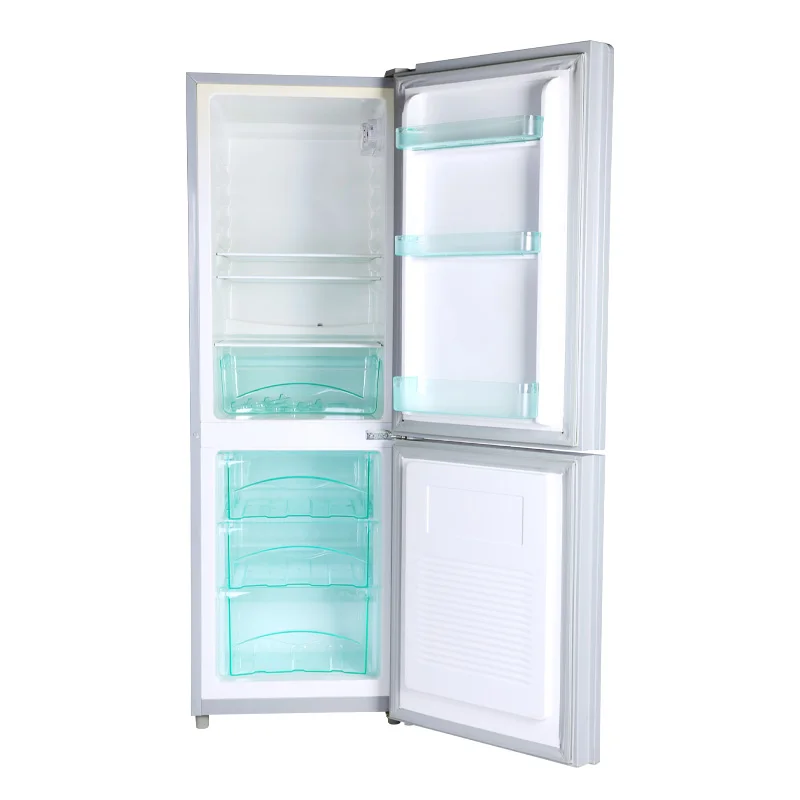 Nevera de doble puerta, refrigerador vertical de 140 litros para