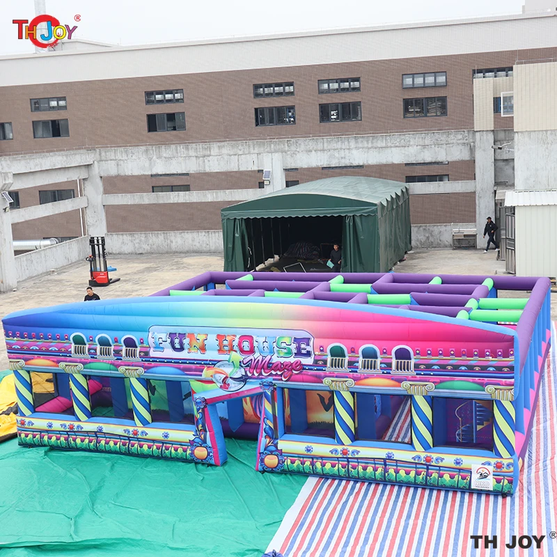 10x10m big inflatable maze laser tag game, air inflatable maze arena for adult and children, air maze laser tag game for outdoor