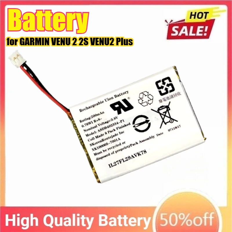 High-Performance Replacement Battery for Sports Smartwatch Accessories