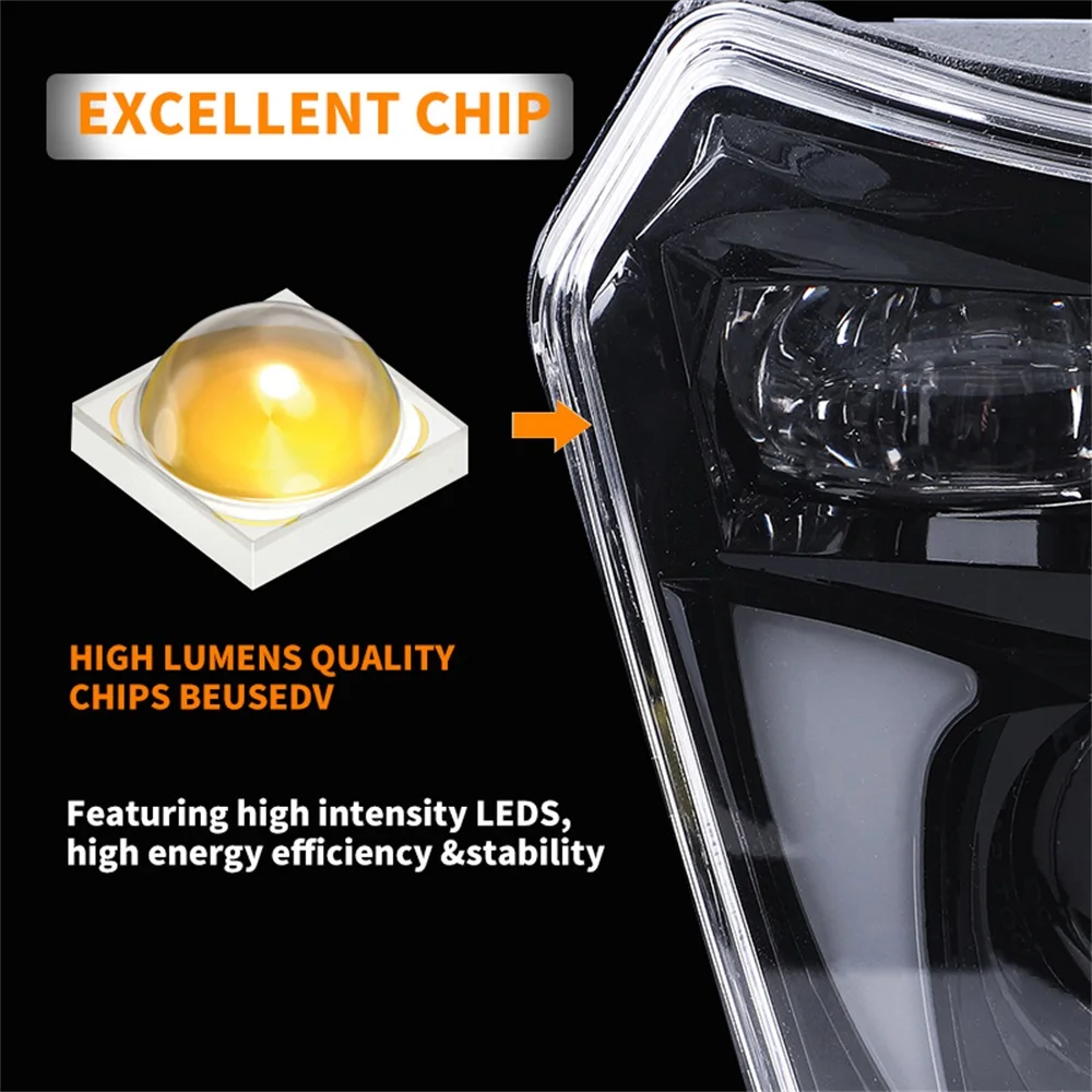 Motocross Enduro Dual Sport Light E24-mark Motorcycle LED