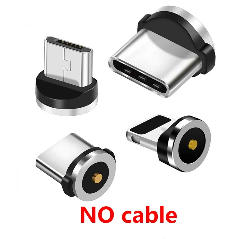 Magnetic Charging Cable Adapter Plug 8 Pin Micro USB Type C Connector For iPhone Xiaomi Samsung Huawei