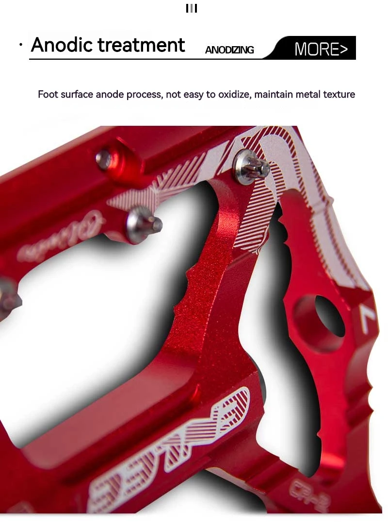 ENLEE Bicycle Pedal Lightweight CNC Aluminum Alloy Durable DU Bearing Non-Slip MTB BMX Road Bike Pedals 