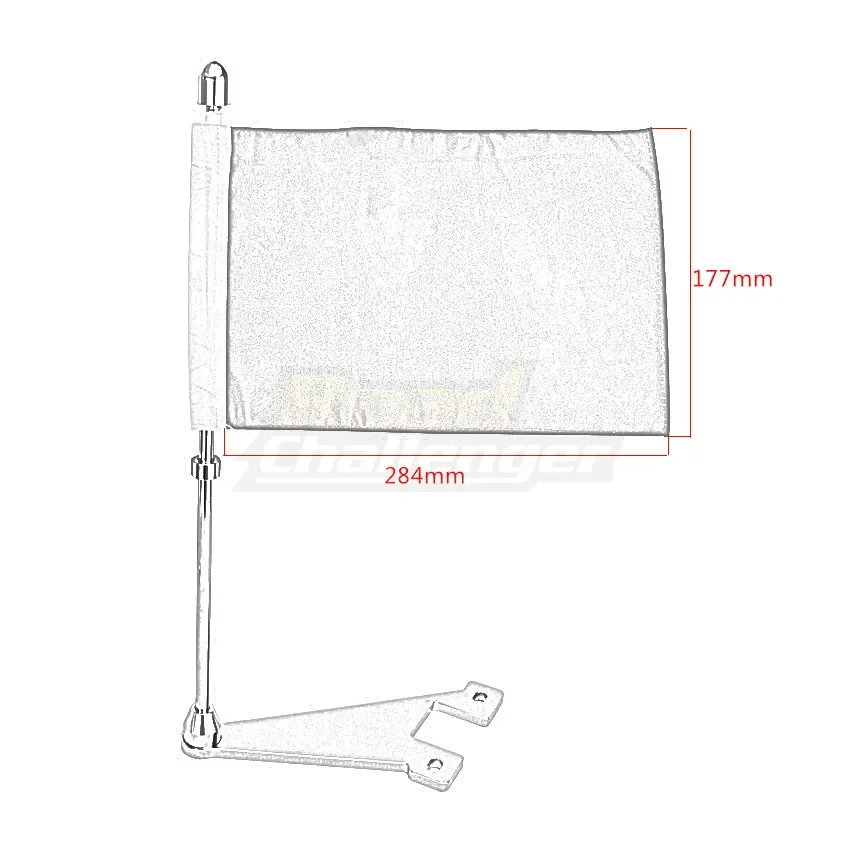 Homoyoyo Support De Mât De Drapeau à Ventouse Pour Base De Voiture