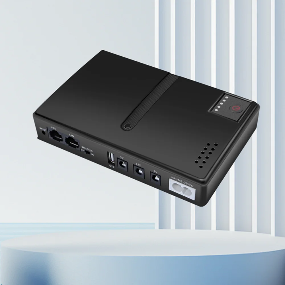 DC1036P DC UPS Router Optical Cat UPS 5V 9V 12V 36W 10400mah Battery Backup Portable Power Supply for Router Switch Mobile Phone