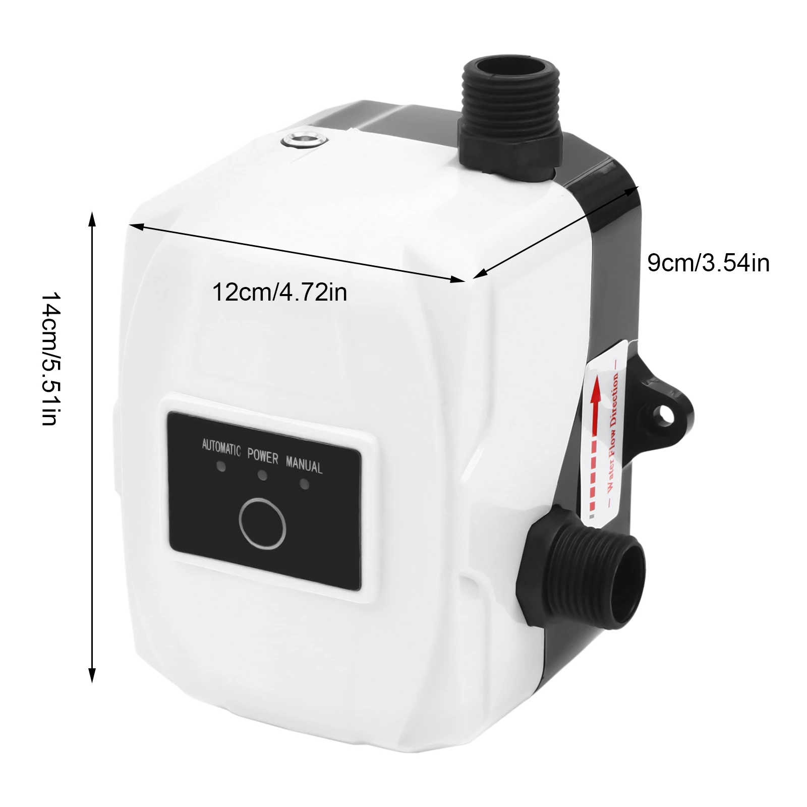 24V Portable Mini Pressure Booster Pump Automatic Boosting Pump Water Recirculating For Shower Kitchen 150W