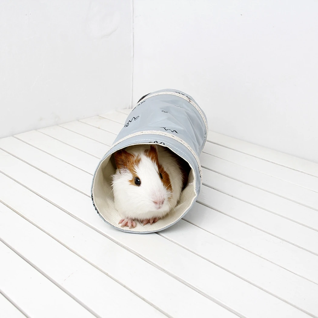 Guinea Pig Hamster Toy Tubes Tunnels Spring Hamster Cage House Single Channel Chinchillas Tunnel