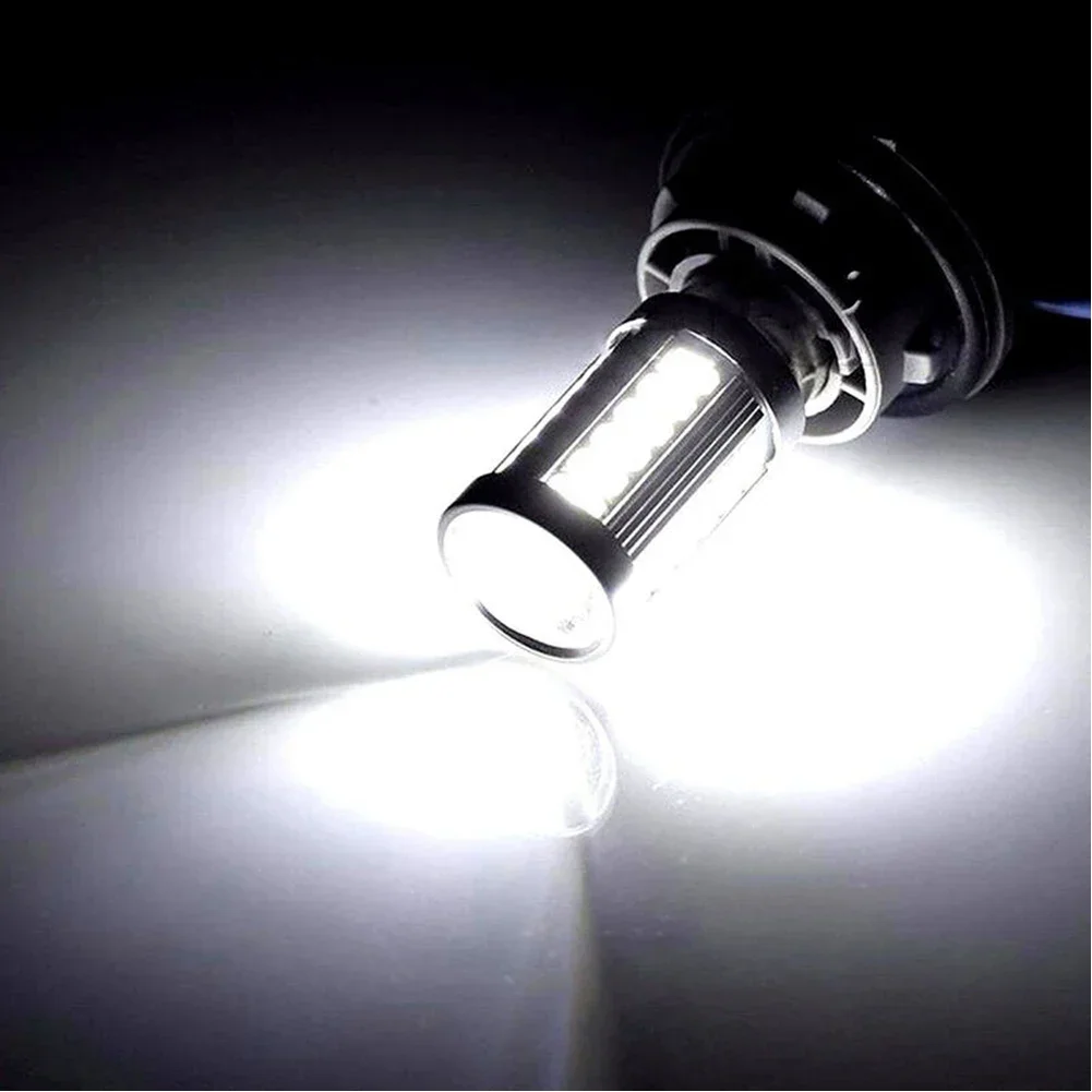 LED Lights 2Pcs 6500K Reversing BA15S P21W 1156 Socket Tail Bulb Reverse Lamp Daytime Running Signal 33-SMD 5630 12V