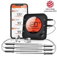 Jinutus Bluetooth Meat Food Thermometer Wireless Digital Grill Kitchen Thermometer With 6 Probes For BBQ Smoker Oven Cooking 1