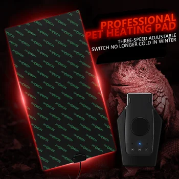 Reptile Heat Mat with Adjustable Temperature Controller Warm Pad for Lizard Turtle Snake Reptiles Supplies Amphibian Accessories 1