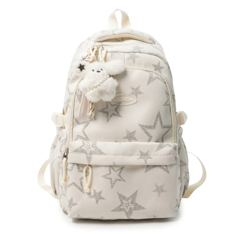 Large Capacity Star School Bag for Girls College Fashion School Backpack Trendy Aesthetic Student Laptop Bag Mochilas Escolares 2