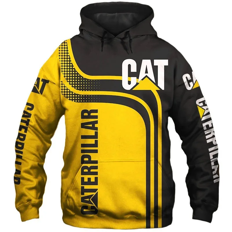 

Inverno outono com capuz moletom marido agasalho caterpillar escavadeira 3d impressão gráfico men_s hoodies