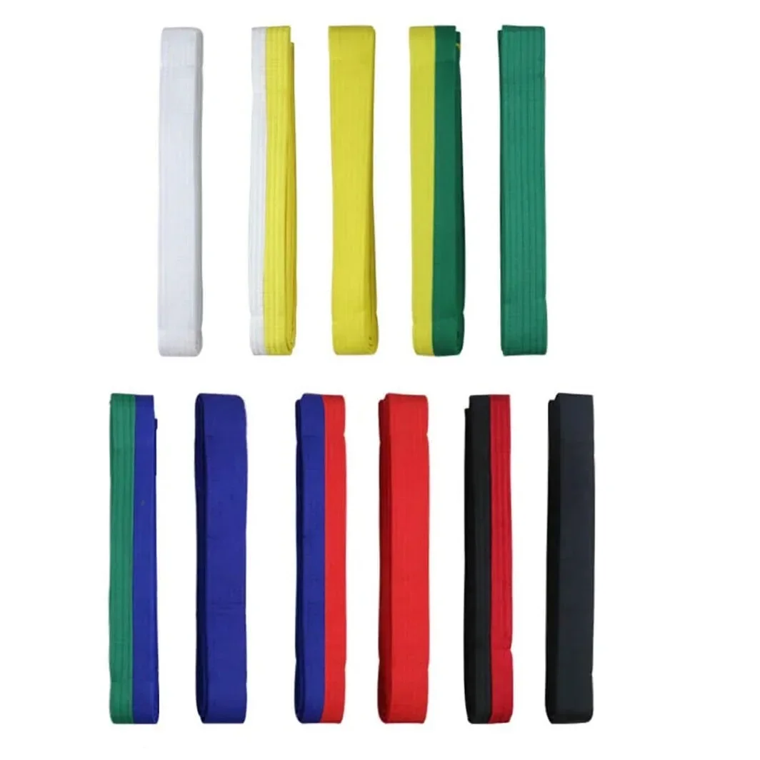 2.8M Adult Kids Children Taekwondo Colored Ranking Belts Cotton Belt for Martial Arts Judo Karate TKD Aikido Taekwondo Equipment