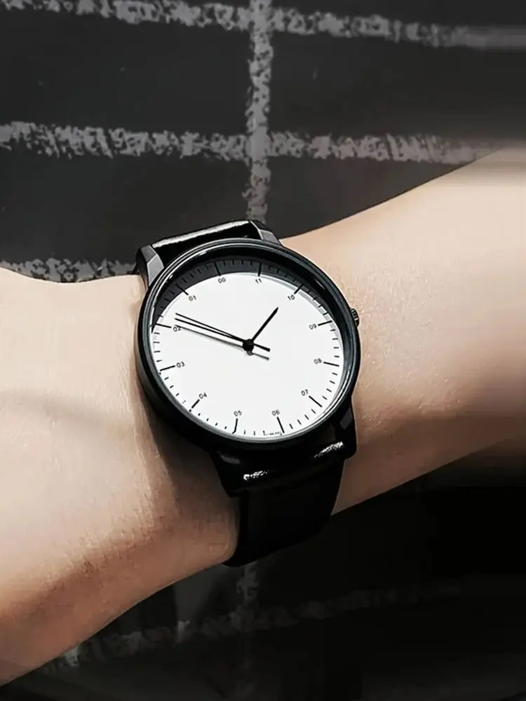 lancette sinistra cool orologio da polso da uomo indietro semplice ed elegante creativo in senso antiorario breve orologio casual al quarzo alla moda  1511