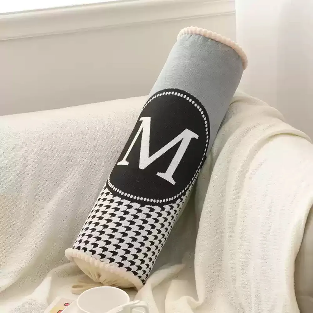 Luxuriöses Candy Chenille-Jacquard-Wurfkissen, zylindrisches Nickerchenkissen, Kopfstütze für Bett, Sofakissen, Nachttisch, Schlaf-Nackenkissen – Detail 19