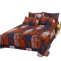 3pcs/Set Home Textile Bed Sheet Set with Pillowcases Cotton Material Lovers Home Room Bedding Flat Sheet Bed Sheet Set 1