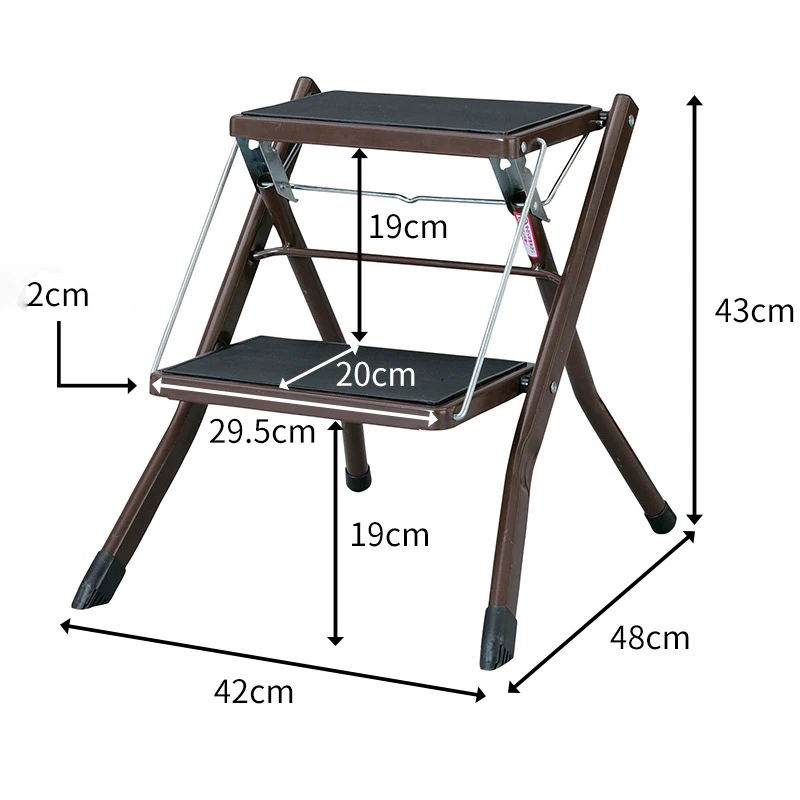 Folding Step Stool Thickened Household Kitchen Ladder Stool Dual-use Portable Car Wash Wash Foot Ladder for Home