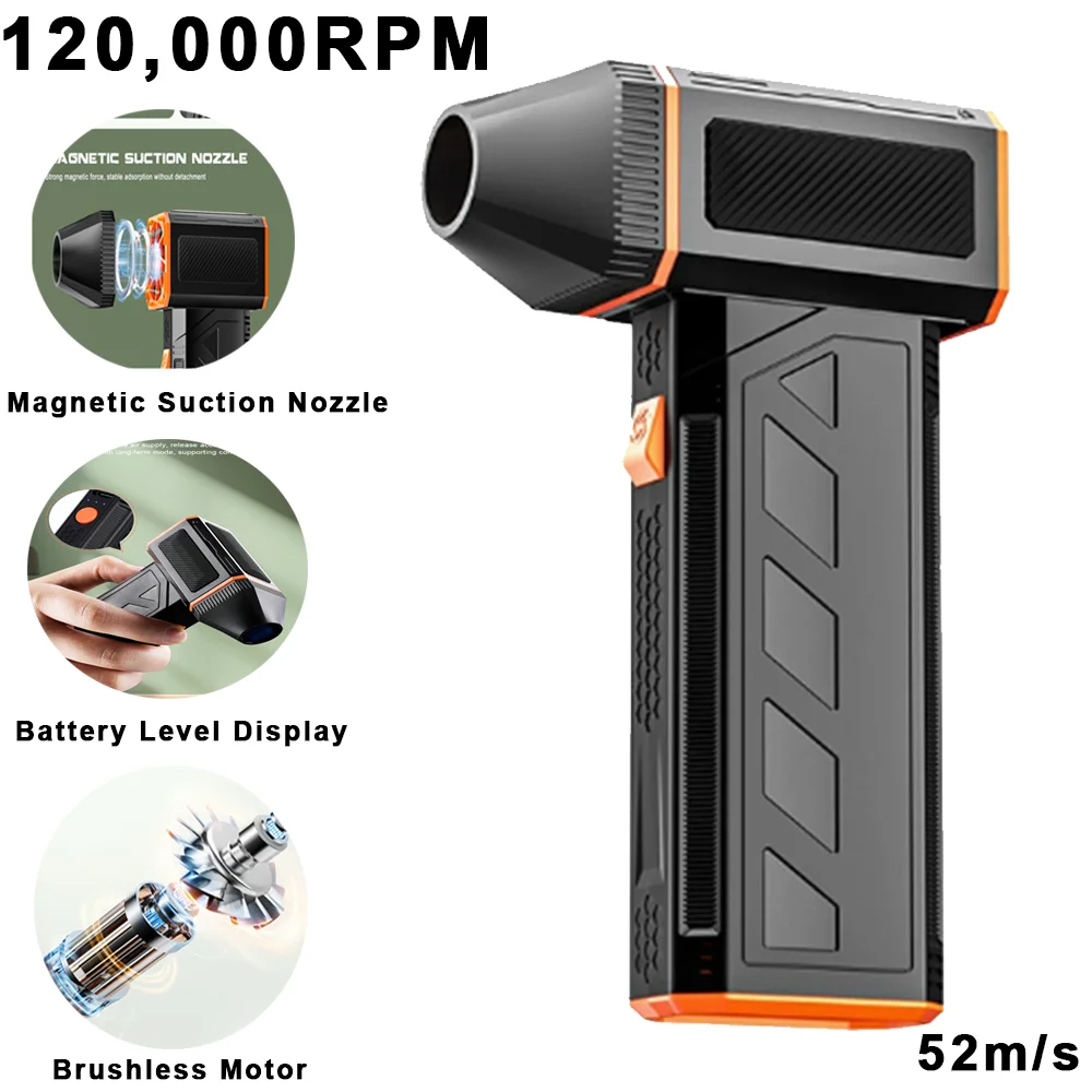 F31 블로워 제트 터보 120000RPM 터보 팬 블로워 브러시리스 3단계 소프트 에어 터보 팬 제트 야외 BBQ 먼지 청소