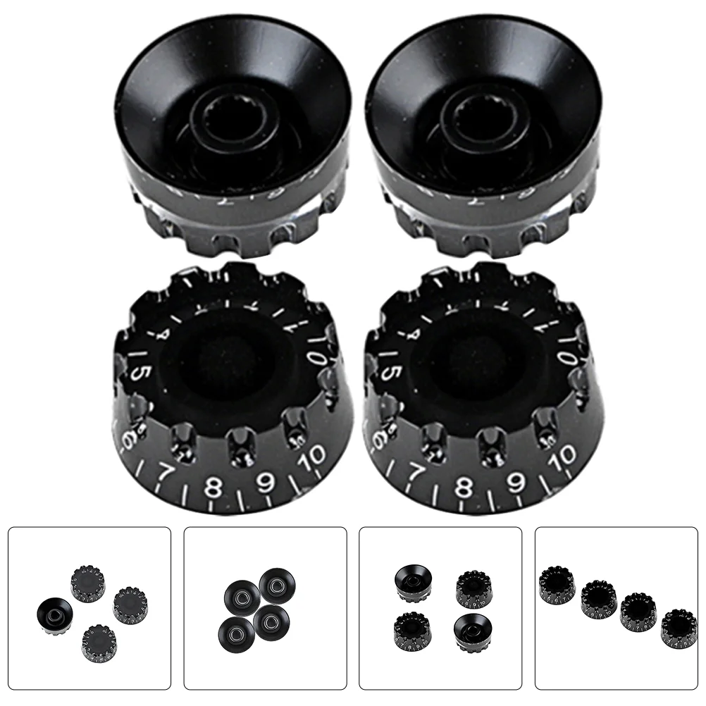 

4pcs Professional Electric Guitar Bass Volume Knobs Potentiometer Knobs